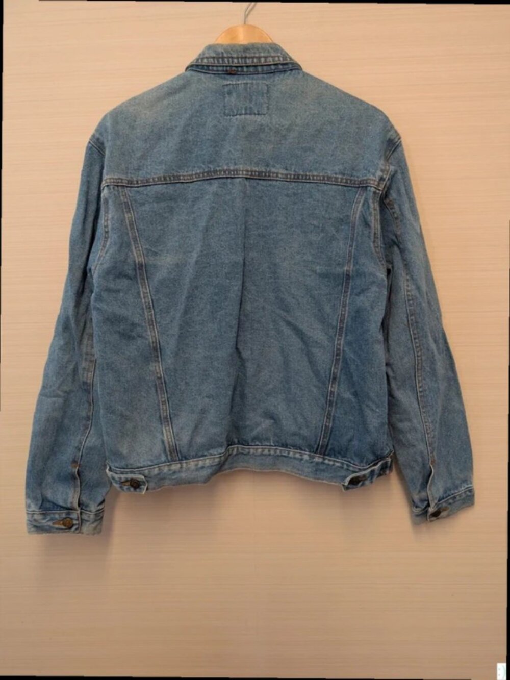 Vintage Denim Jacket Classic Blue Trucker Workwear Faded Wash Retro Size XL - Picture 5 of 5